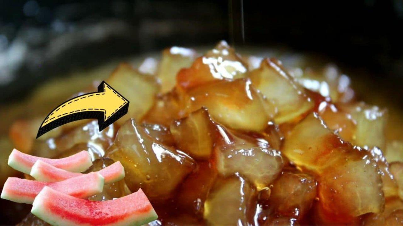 2-Ingredient Candied Watermelon Rind Recipe