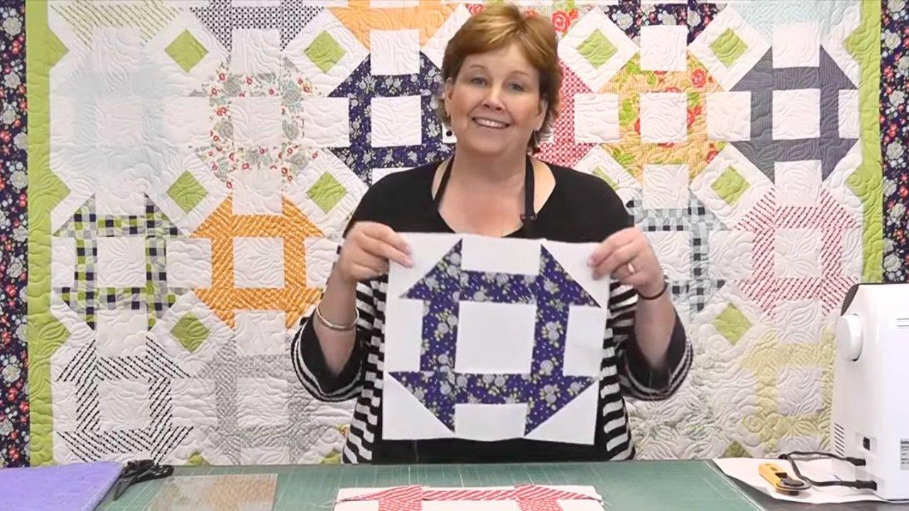 Churn Dash Quilt Block With Jenny Doan