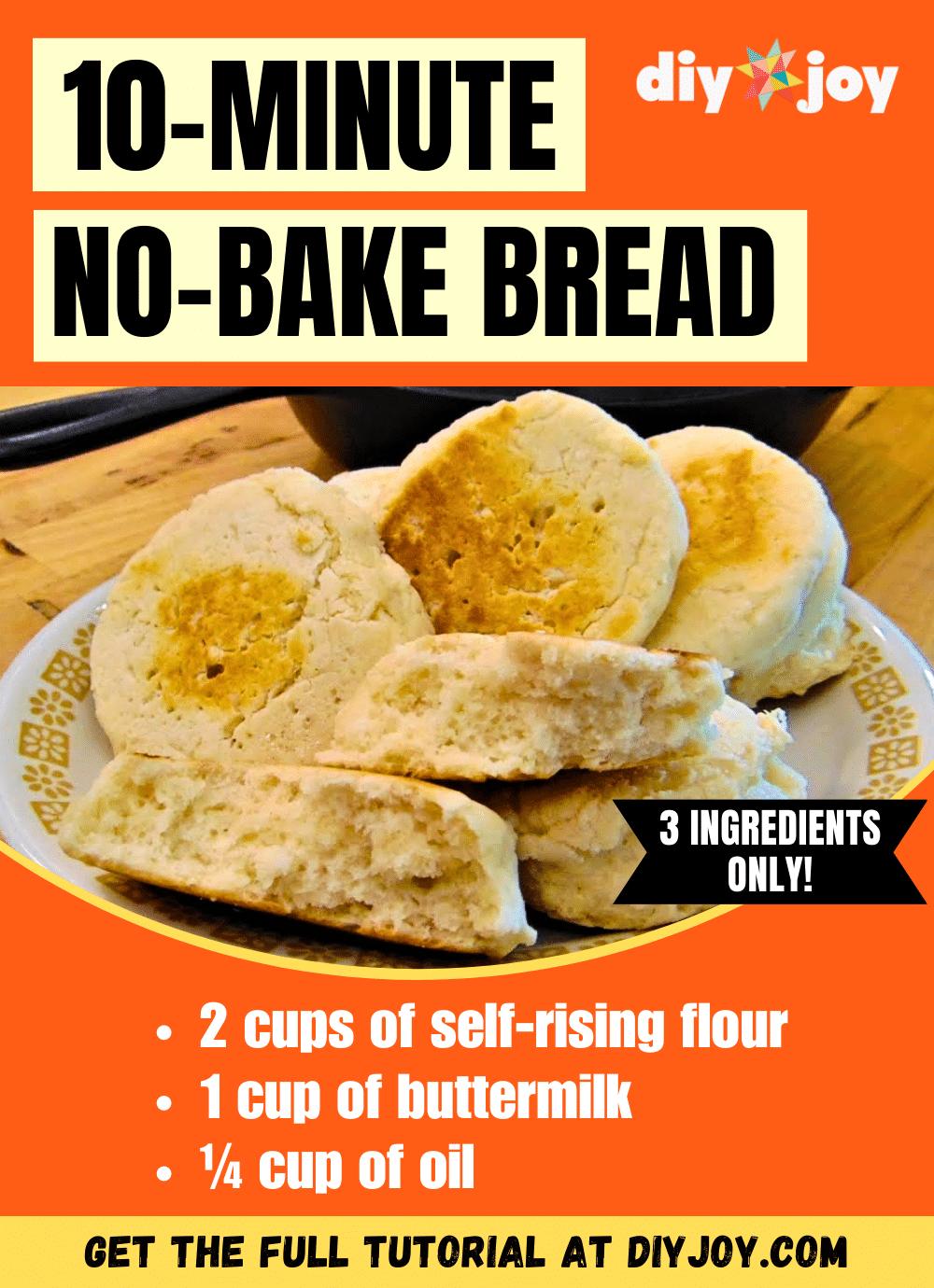 No-Bake Bread in 10 Minutes