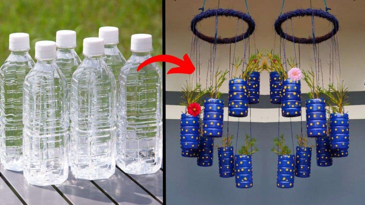 DIY Spiral Hanging Planters