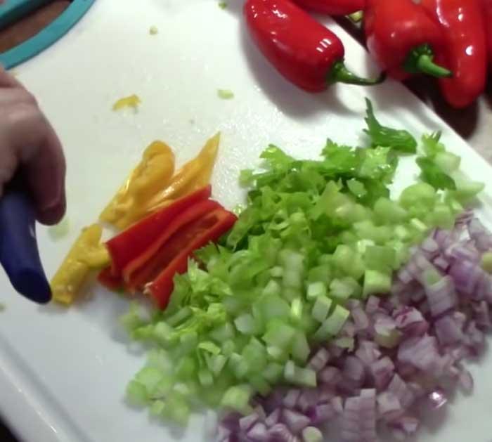 Chop Up Veggies - Pasta Salad