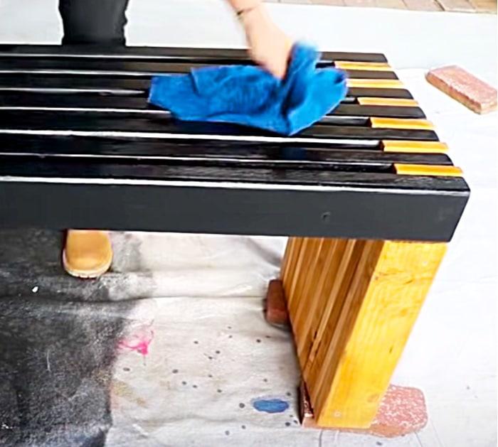 How To make A Slatted Wooden Bench - DIY Home Decor - Easy Furniture Making At Home