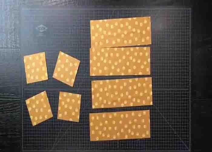 Cutting the fat quarter for the stackabond quilt