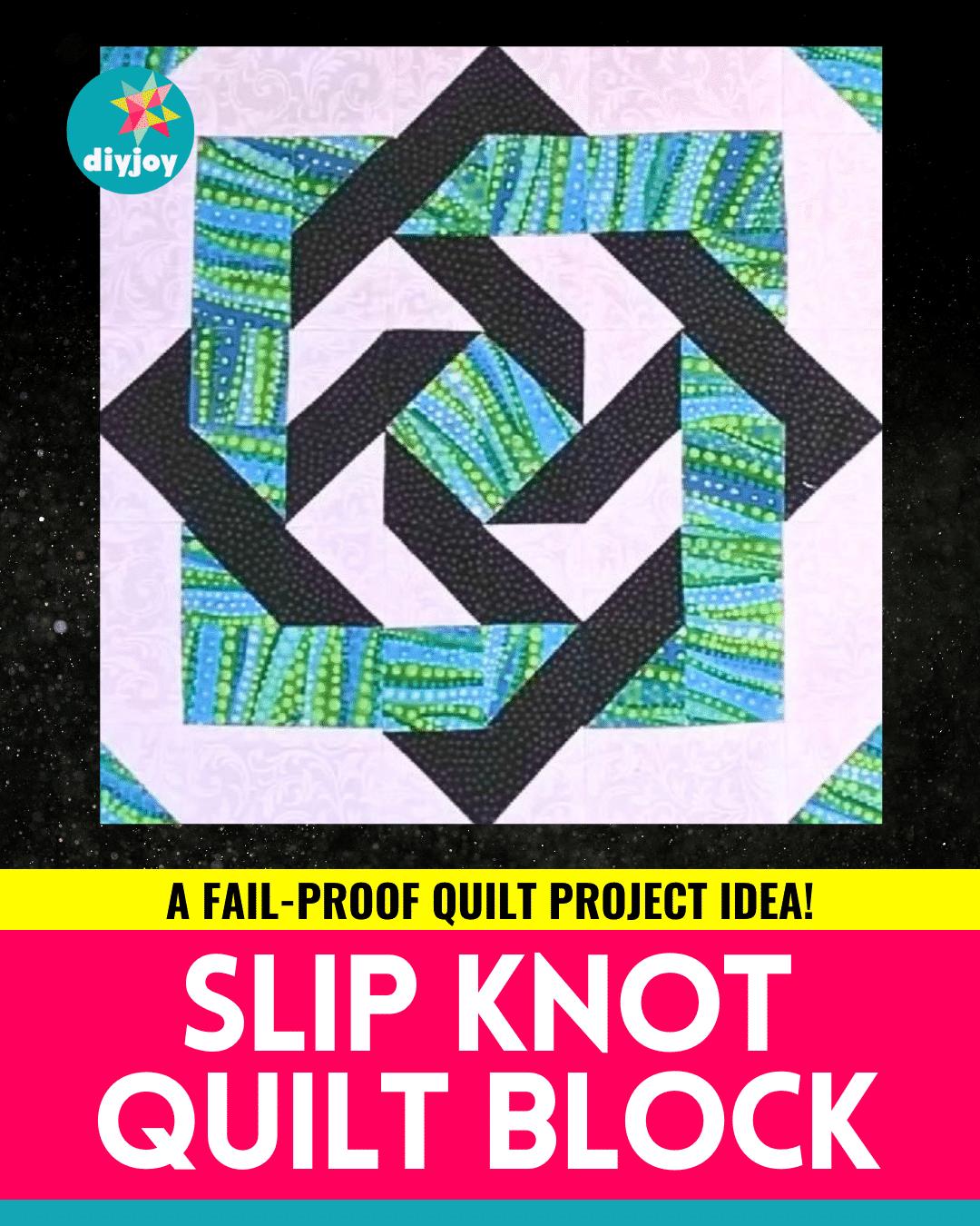 Easy Slip Knot Quilt Block Tutorial