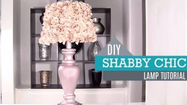 DIY Shabby Chic Lamp Tutorial, a quick living room refresh, friendly for a beginner working with basic tools
