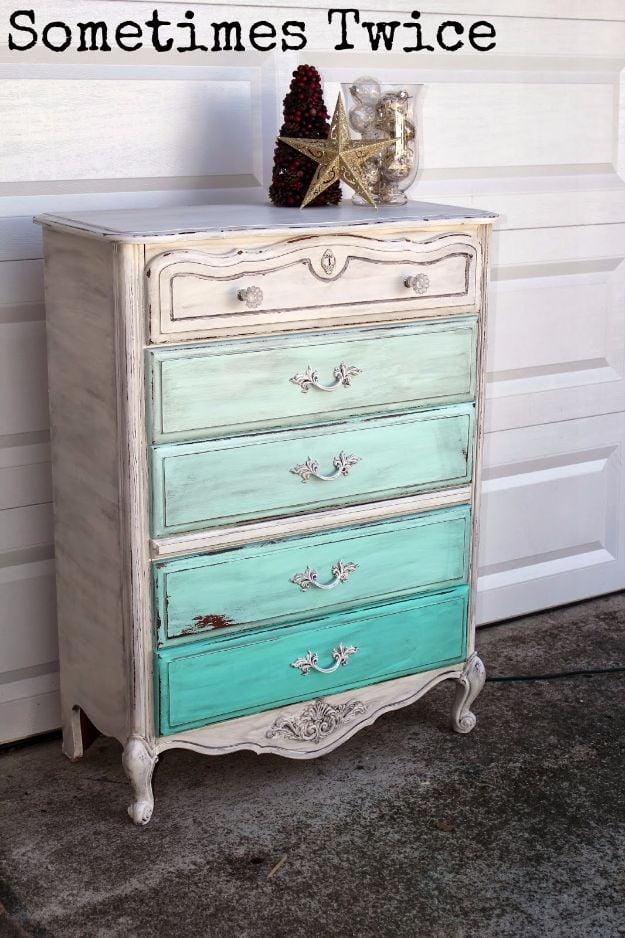 Ombre Dresser, one of the best picks on this list and a smart way to add something special to a room