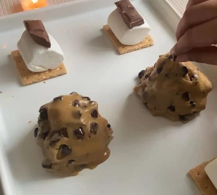 How to Make Fluffy Chocolate Chip S'more Cookies