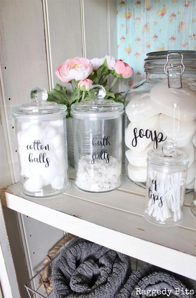 Organize Your Bathroom With Farmhouse Bathroom Labels, easy to scale up for a full batch and a keepsake worth handing down