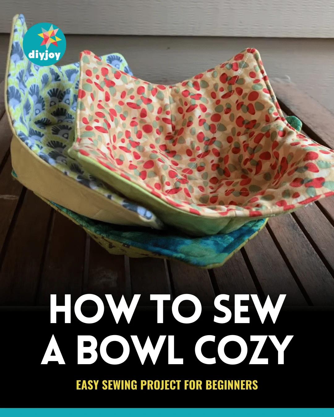 Easy Microwave Bowl Cozy Sewing Tutorial