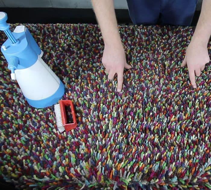 Easy Shag Rug Cleaning Hack