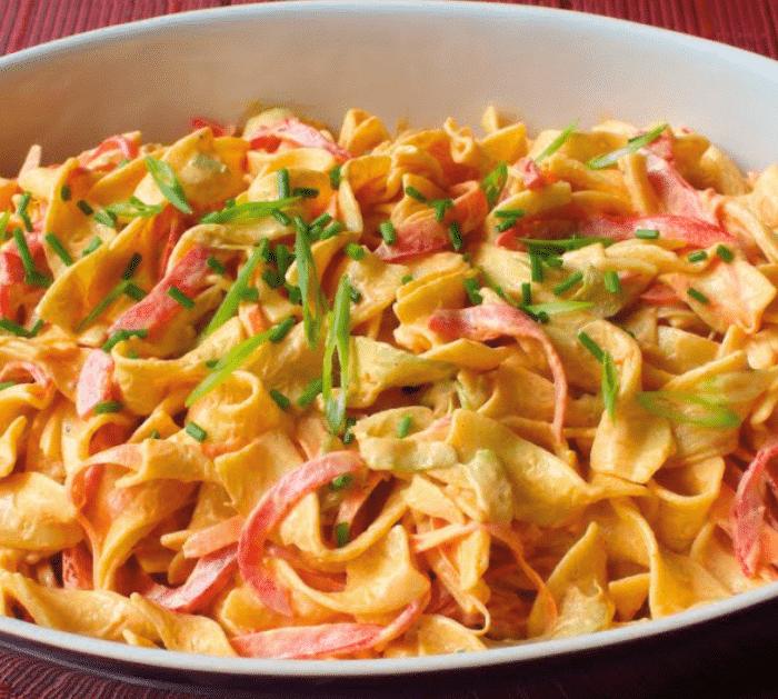 How to Make Deviled Egg Noodles Salad
