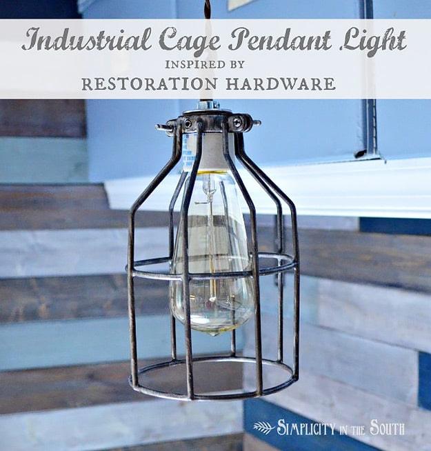 Restoration Hardware Inspired Industrial Pendant Light, an idea worth saving to your favorites and great for your home