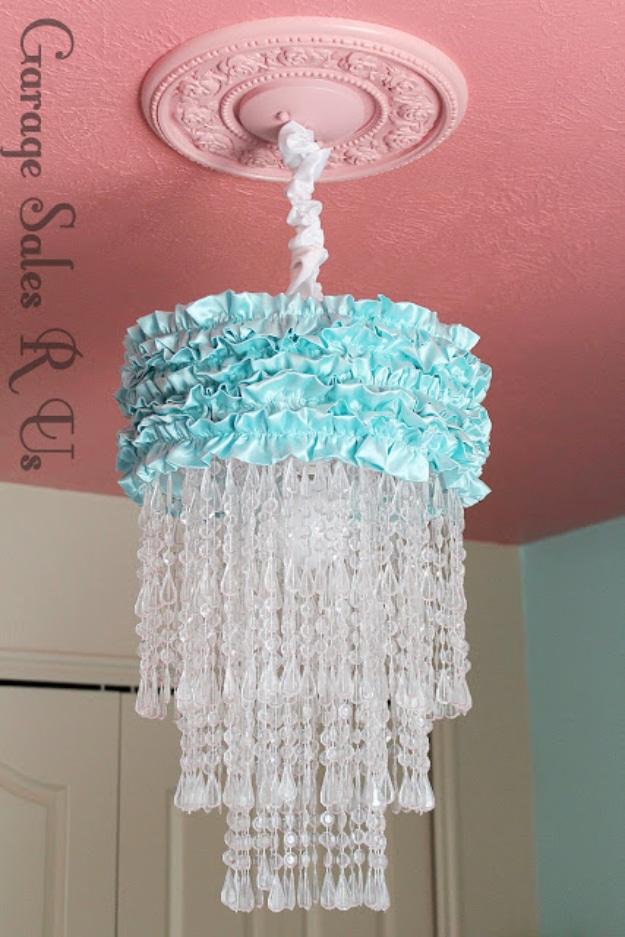 Bead And Ruffle Chandelier, a popular choice on this list and a pretty statement piece for a dining room or bedroom