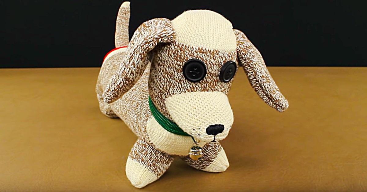 DIY Sock Dachshund Dog