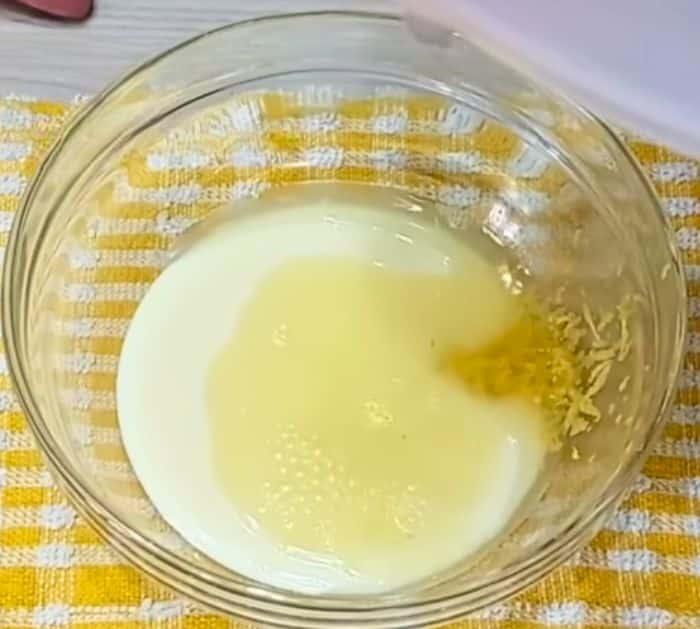 Homemade Lemon Ice cream Ingredients