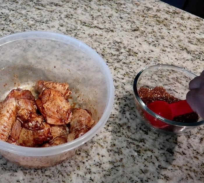 steps on how to make fireball chicken wings