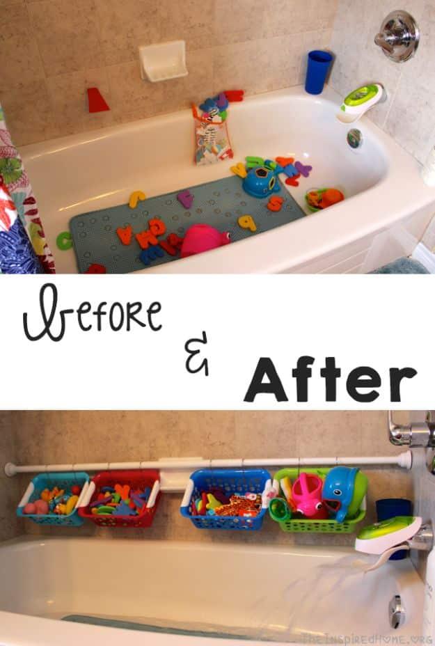 Bath Toy Organization, a clever bathroom storage idea worth trying this weekend and a favorite pick from this roundup