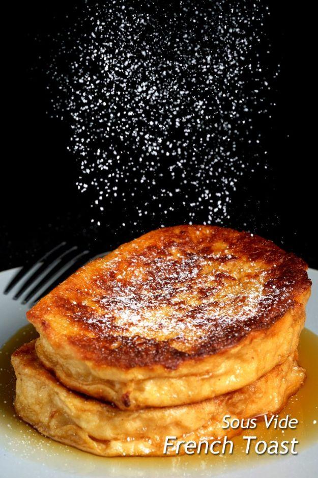 French Toast Recipes - Sous Vide French Toast - Best Brunch Bites and Breakfast Ideas for French Toast - Stuffed, Baked and Creme Brulee Toasts With Fruit - Healthy Sugar Free, Glu