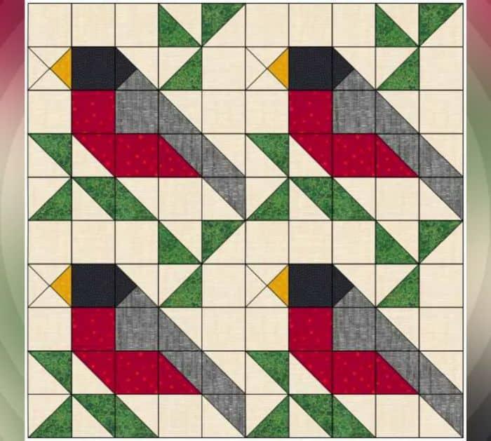 Easy Robin Quilt Block Tutorial