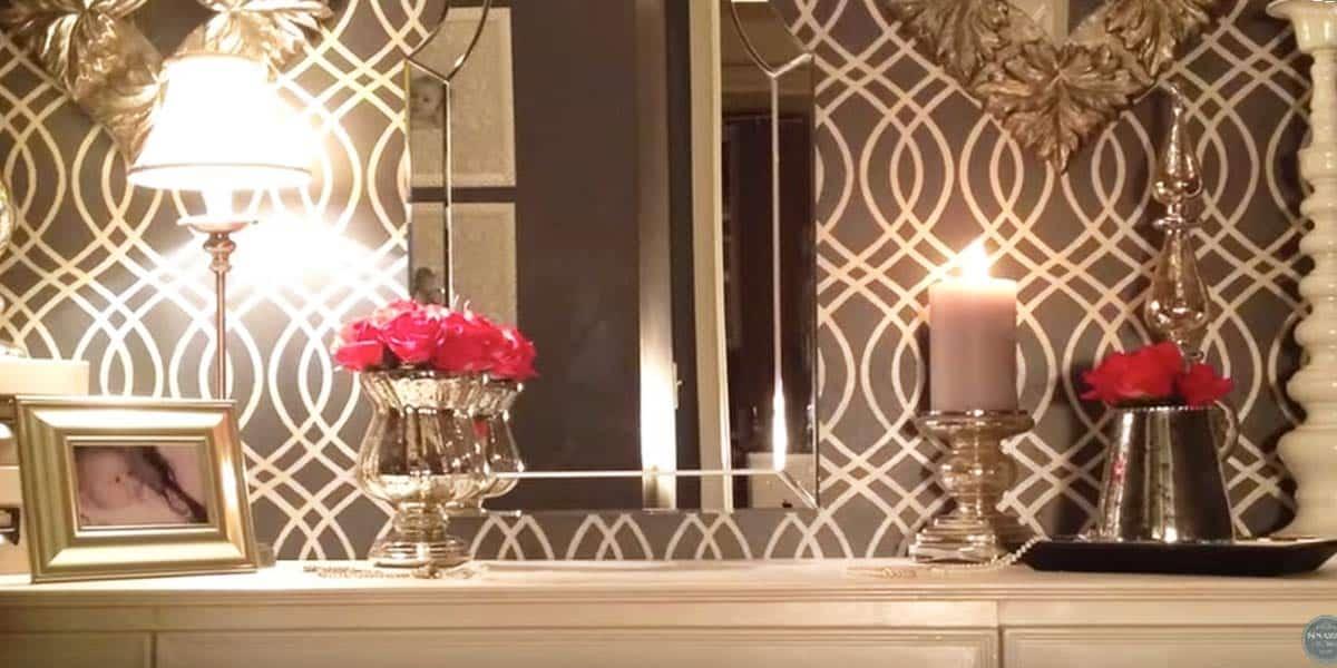 Watch How She Transforms A Plain Closet Into An Old Hollywood “Glam” Dressing Room!