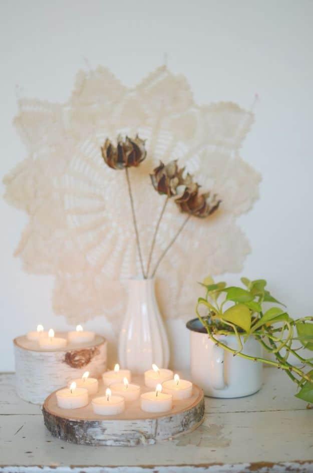 Birchwood Tealight Holder, quick enough to finish over a weekend and a favorite that gets compliments every time