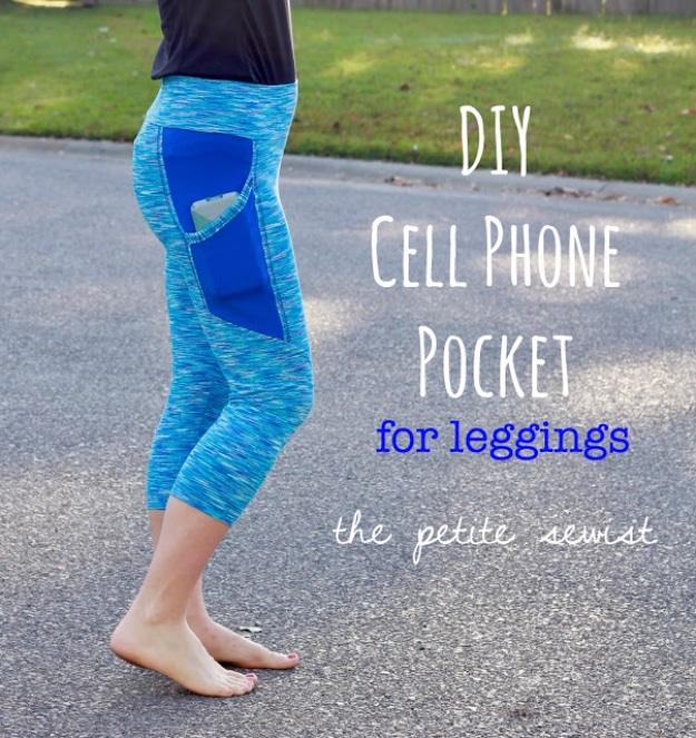 DIY Cell Phone Pocket, budget friendly with supplies on hand and a nice way to make a plain corner feel finished