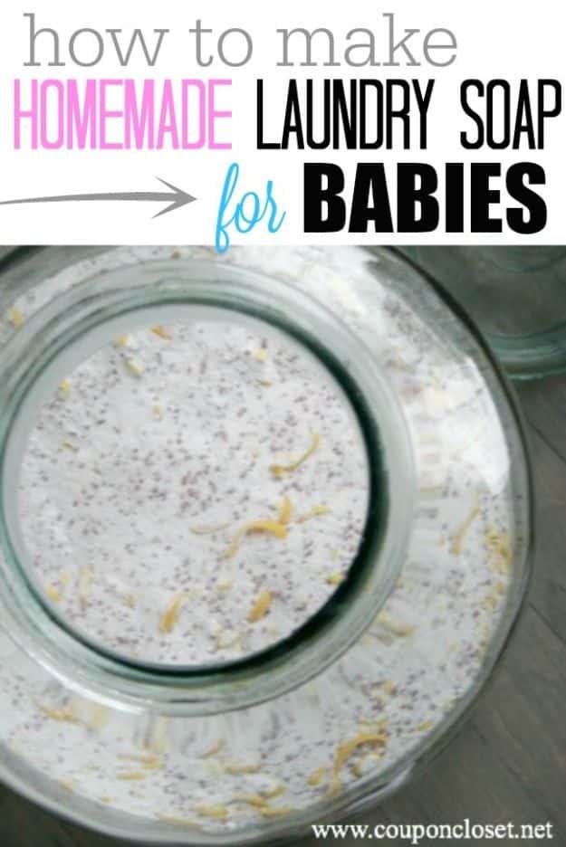 Homemade Laundry Soap For Babies, straightforward enough to knock out in a day and an idea worth saving for later