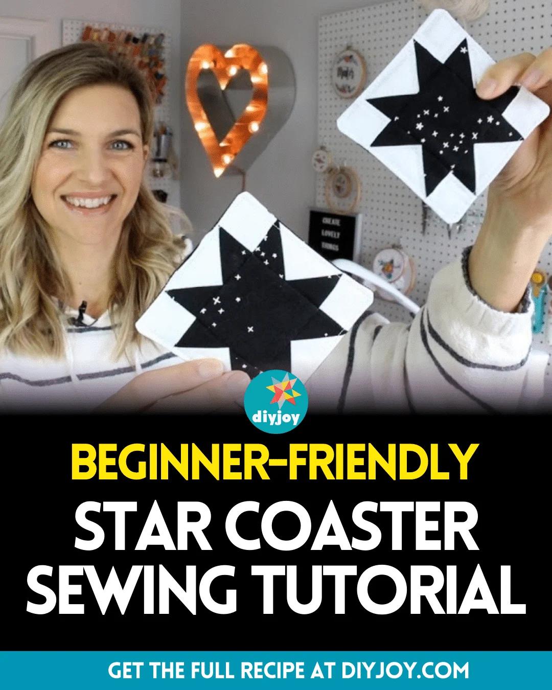 Easy Star Coaster Sewing Tutorial for Beginners