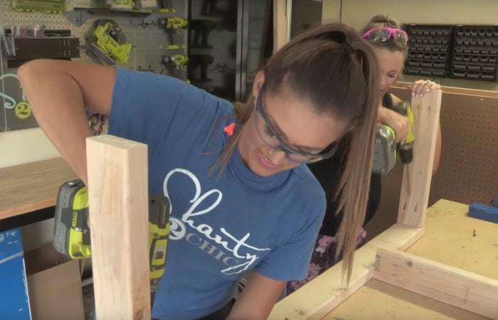 Cheap DIY Farmhouse Swing for Porch - Step by Step Tutorial and Free Plans