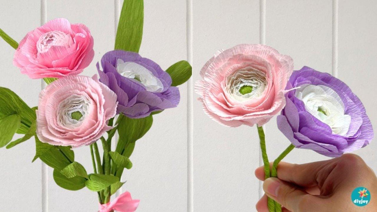 DIY Paper Ranunculus For Beginners