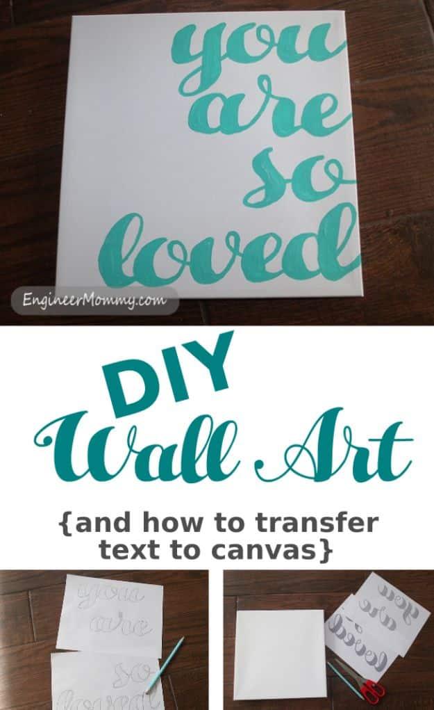 Transfer Text To Canvas, an image transfer idea, simple enough for a first try and a satisfying finish for not much work