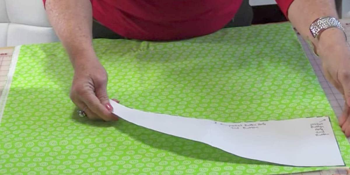 She Places Her Pattern On Fabric And What She Makes Is The Cutest Item!