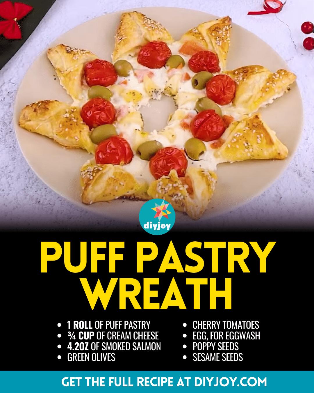 Easy Puff Pastry Wreath Recipe