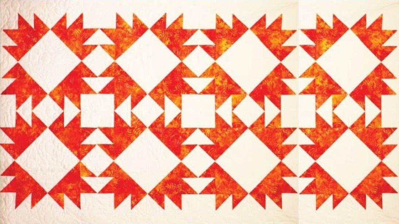Modern Bear Paw Star Quilt