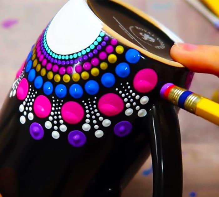 How To Make A Dot Mug Mandala | Easy DIY Crafts