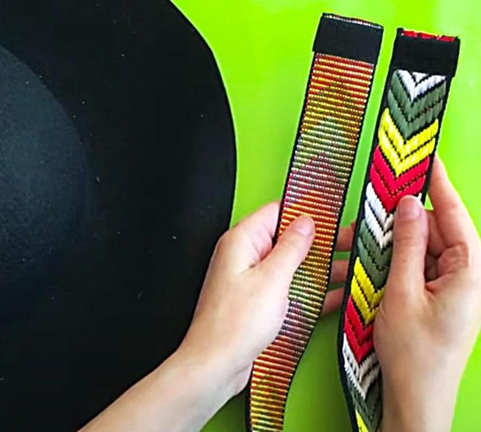Attach Velcro To A Boho Hatband