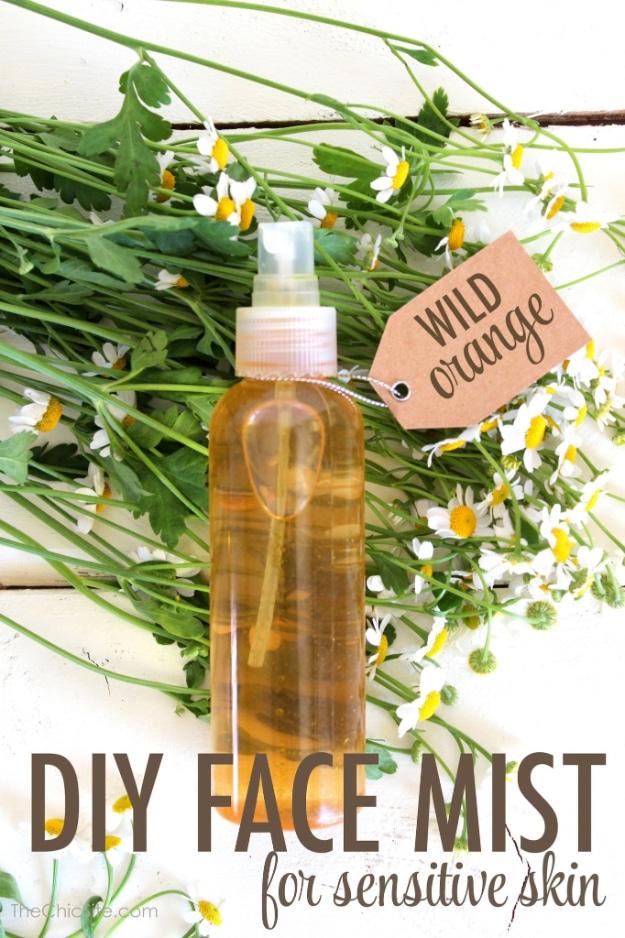 DIY Face Mist For Sensitive Skin, quick enough to make on a lazy Sunday afternoon and a finish that feels genuinely pampering