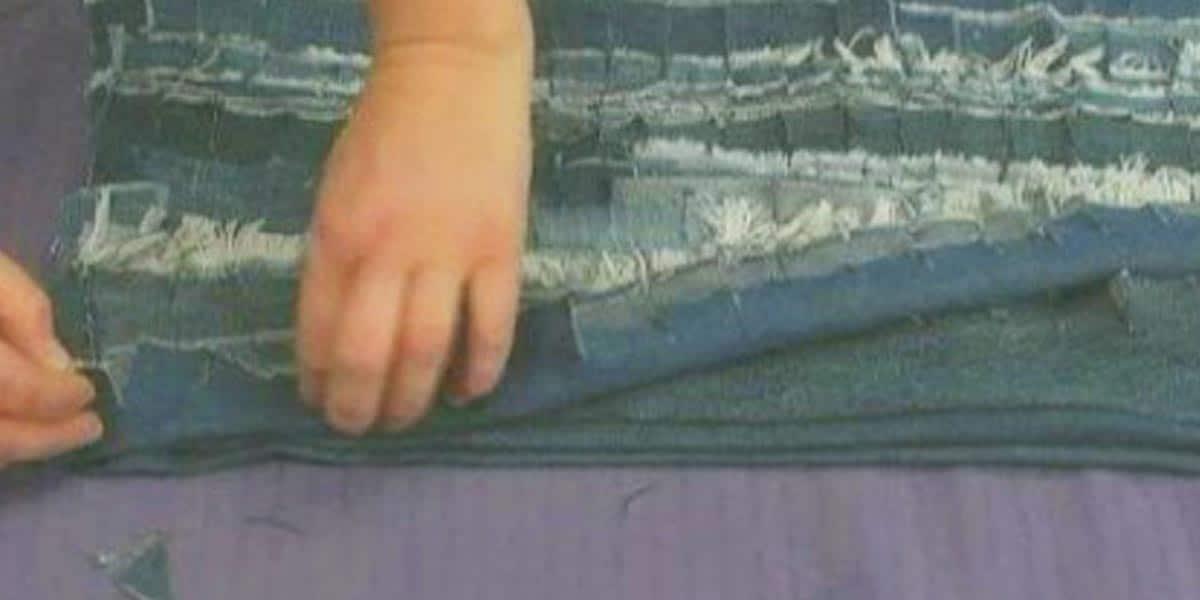 She Rips Old Jeans Into Strips And What She Does With Them Is Really Cool (Watch!)