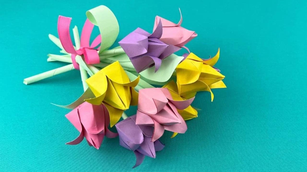 How to Make Paper Tulips — easy step-by-step DIY tutorial.