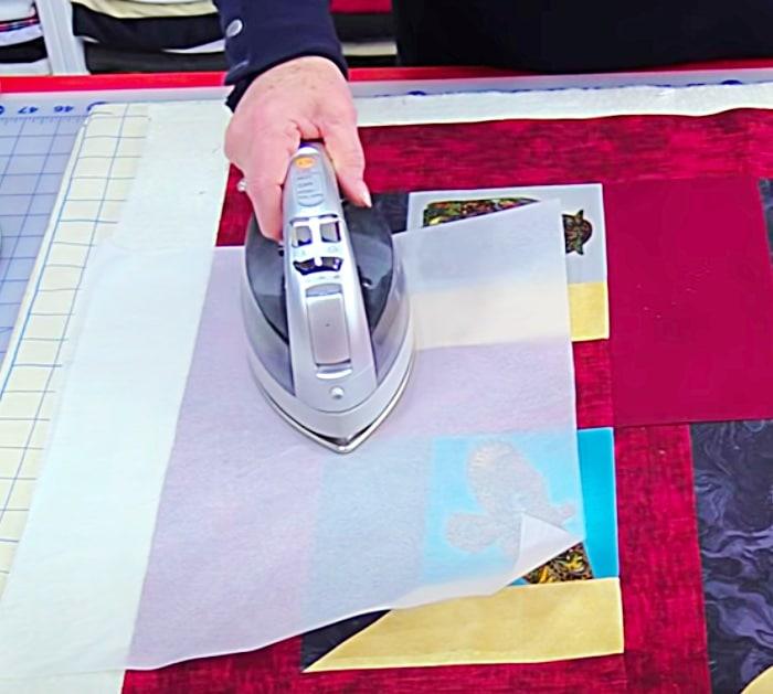 Powdered fabric adhesive creates mess-free quilting