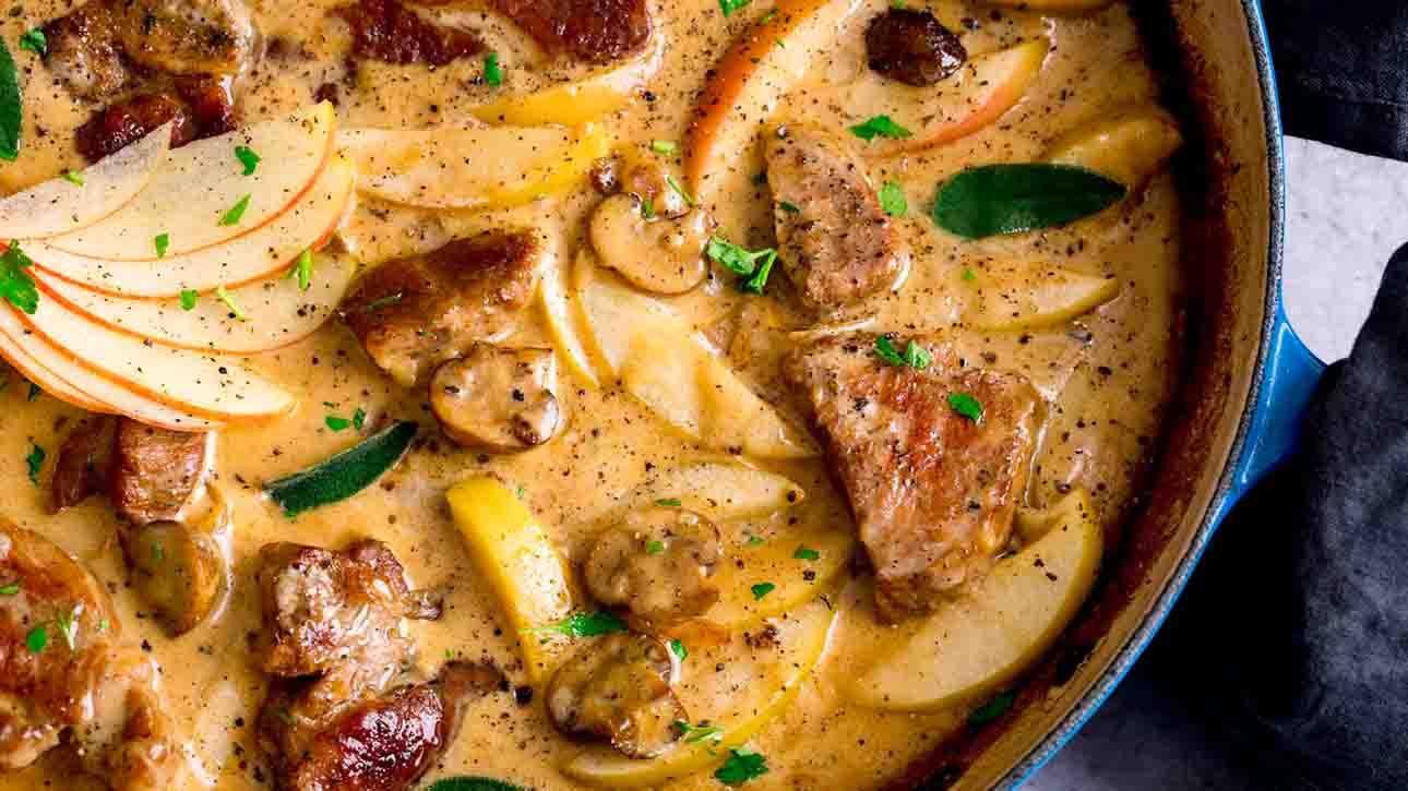 Creamy Pork and Apple Casserole Recipe