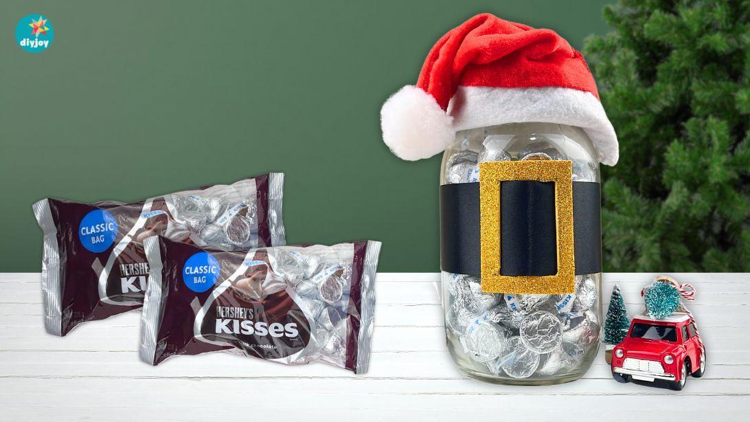 Santa Chocolate Jar, a thoughtful homemade present, budget friendly for anyone gifting on a tight week