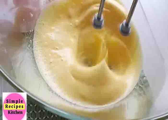 Making the vanilla cake batter