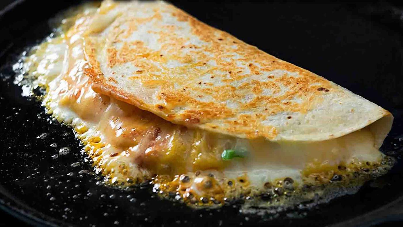 Cheesy Potato Quesadilla Recipe