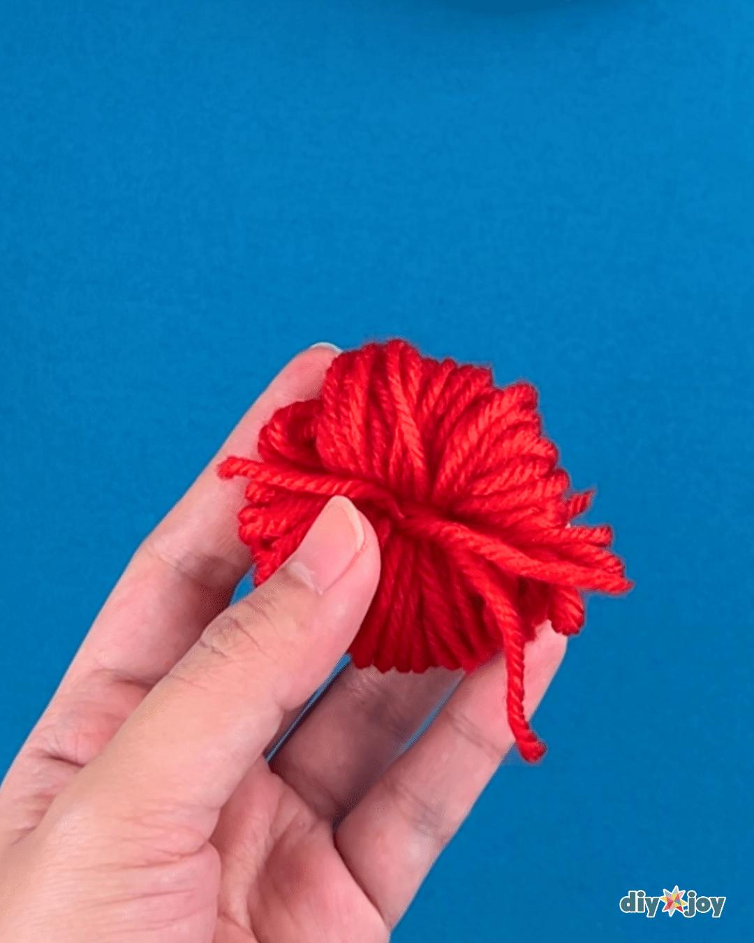 Homemade Pom Pom Hearts — wool project ideas