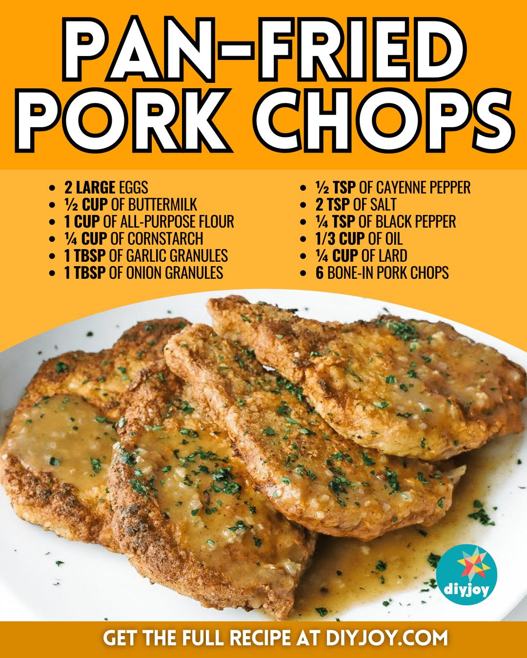 Southern Pan-Fried Pork Chops with Gravy Recipe