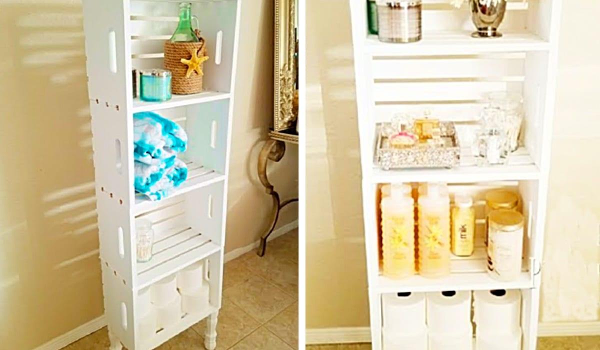 How To Make A Wooden Crate Farmhouse Hutch