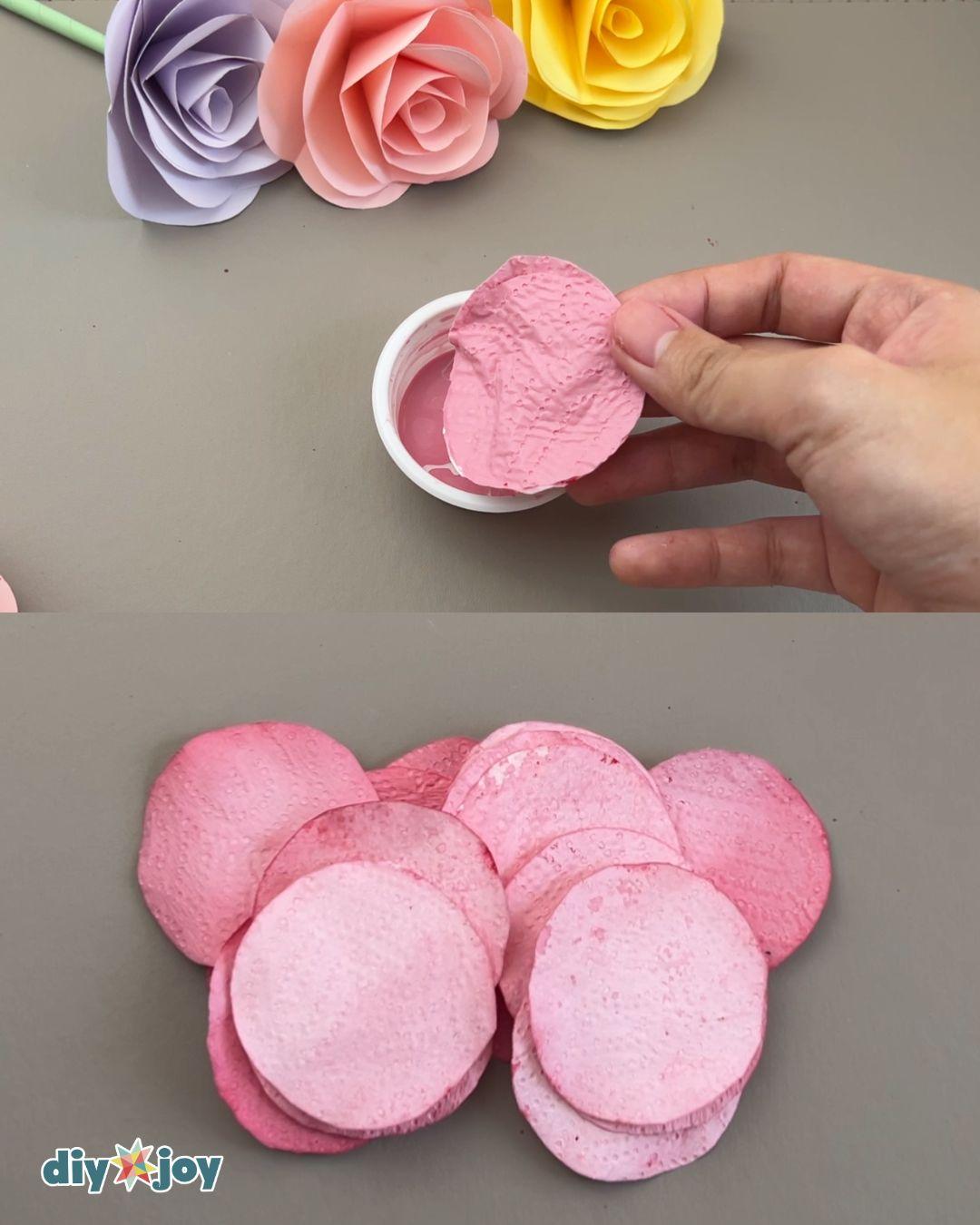 Aesthetic Paper Flower Bouquet Paper Towels — dyeing