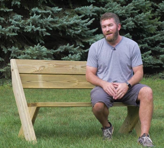 Easy To Build Outdoor Bench