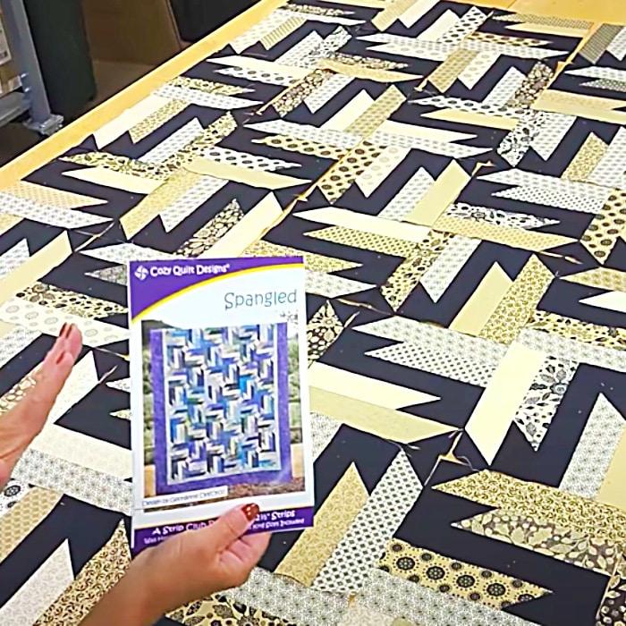 Spangled Quilt With Donna Jordan - Jelly Roll Quilt Pattern - Easy Quilt Ideas
